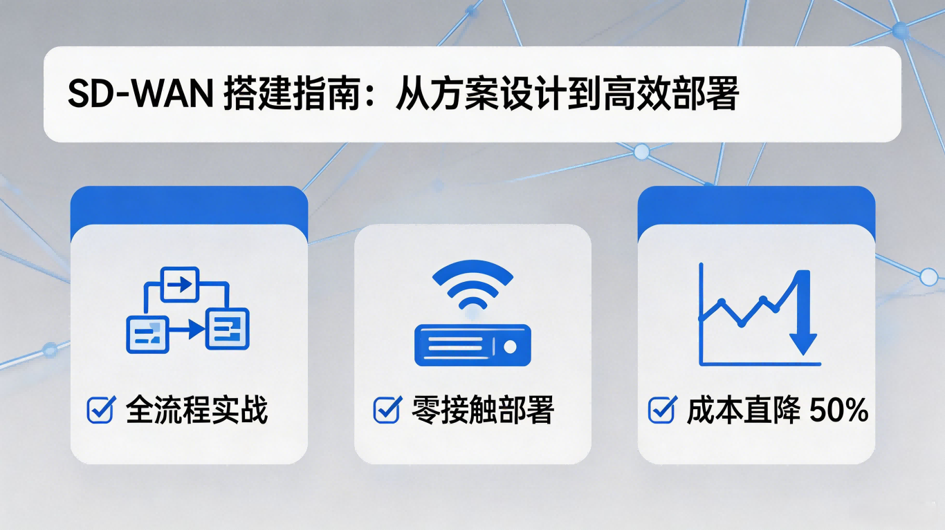 SD-WAN搭建指南：企业组网实战手册——从方案设计到高效部署
