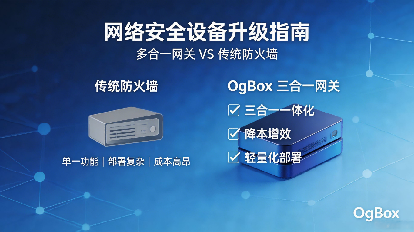 网络安全设备升级指南：多合一企业安全网关or传统防火墙方案？