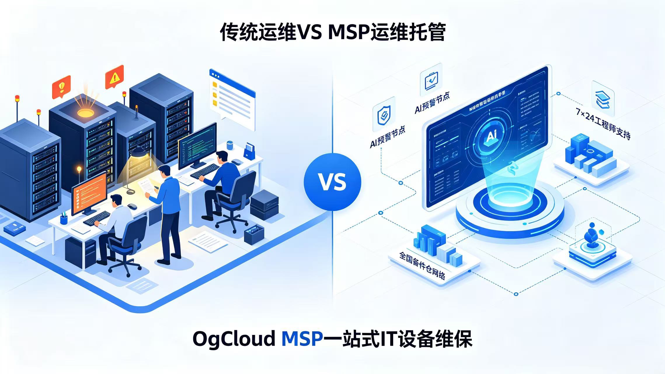 什么是MSP运维托管?如何解决企业IT设备维保难、成本高的问题